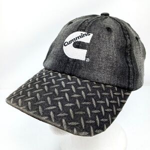 Cummins Denim Hat Cap Textured Brim Embroidered Logo Diesel Truck Engine